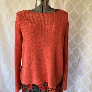 Eileen Fisher Coral Cotton sweater